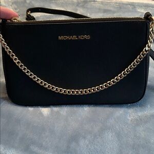 Michael Kors black and gold shoulder or Crossbody bag